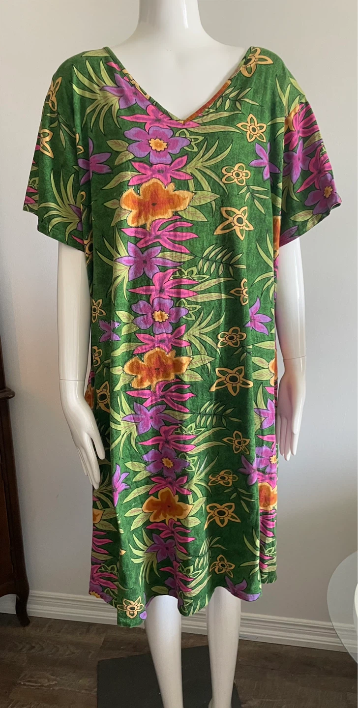 Green Floral Dress