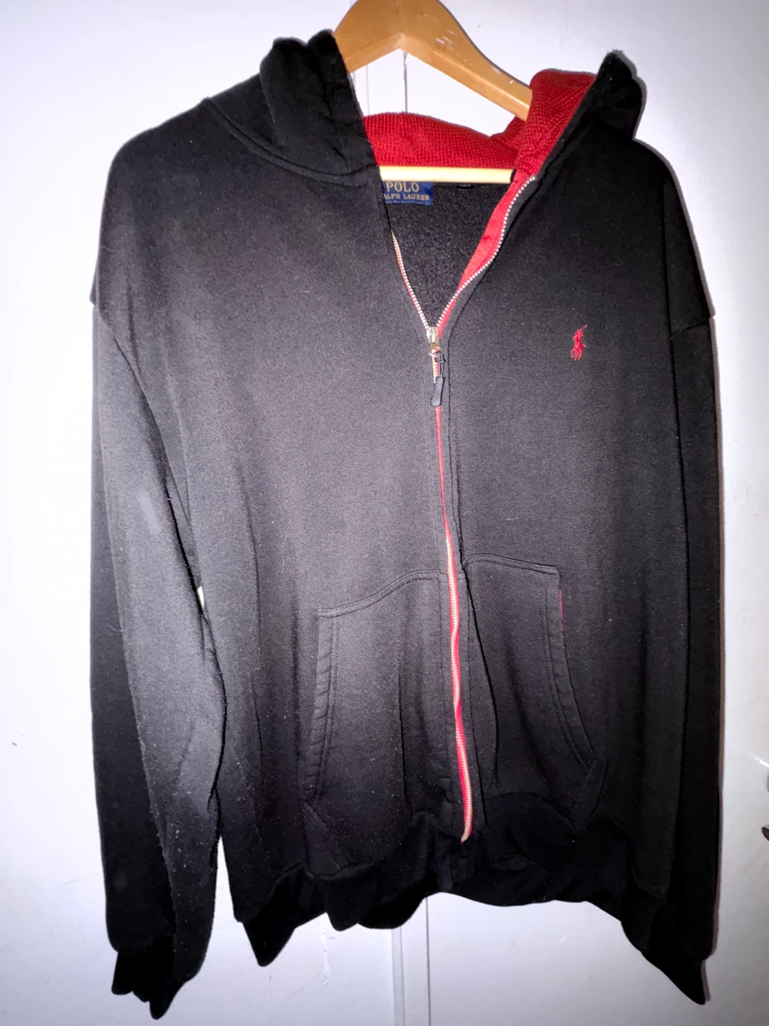 Polo Ralph Lauren Black Zip-Up Hoodie