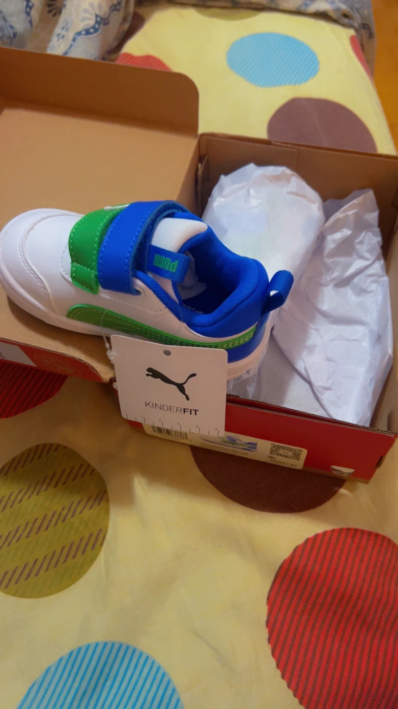 Puma Multiflex Dino V Inf Kids Shoes - White/Green/Royal - photo 2