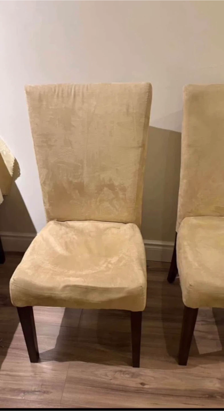 Set of 4 Beige Dining Chairs - photo 2
