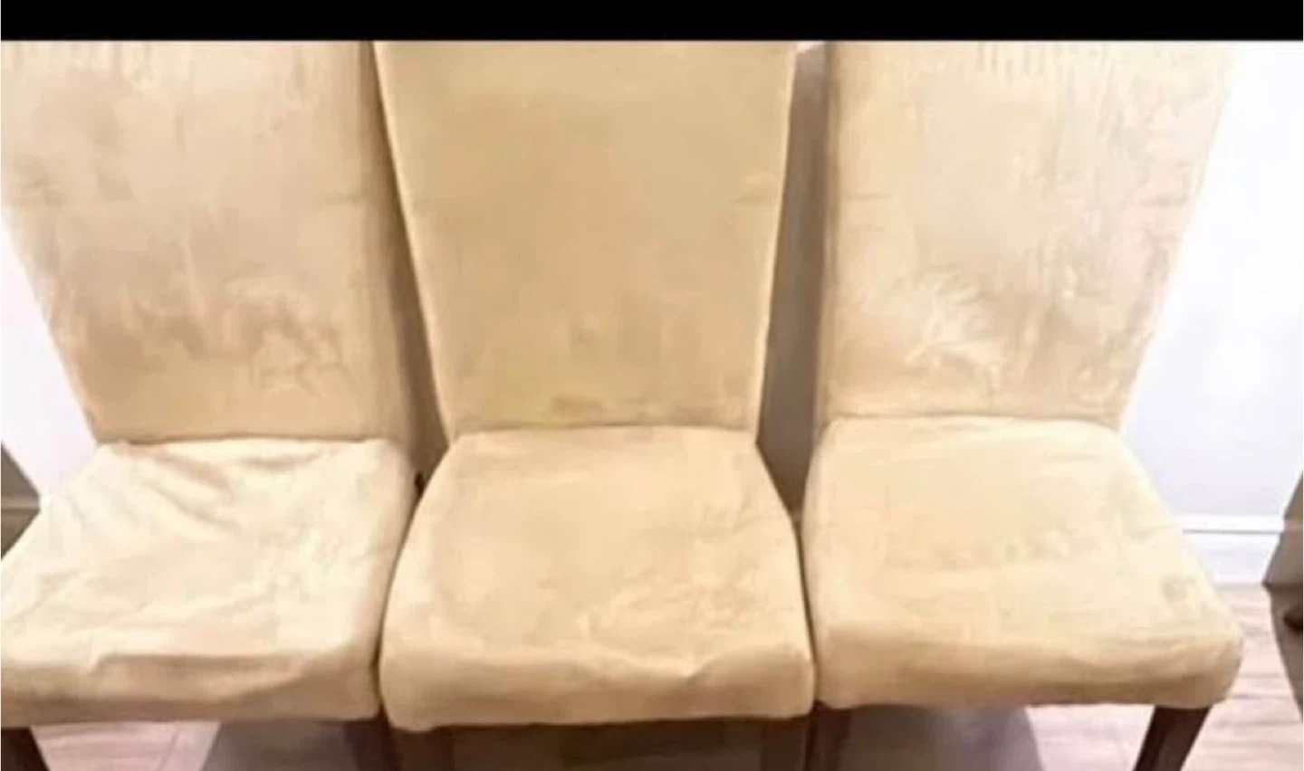 Set of 4 Beige Dining Chairs - photo 3