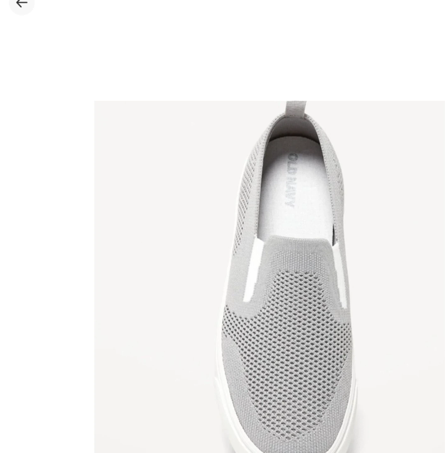 Old Navy Gender-Neutral Soft-Knit Slip-On Sneakers - Gray, US 5 - photo 2