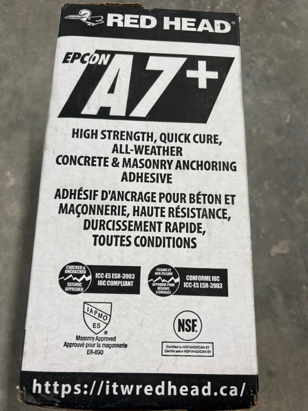 Red Head EPCON A7+ Conc Anchoring Adhesive - 6 Pack - photo 2