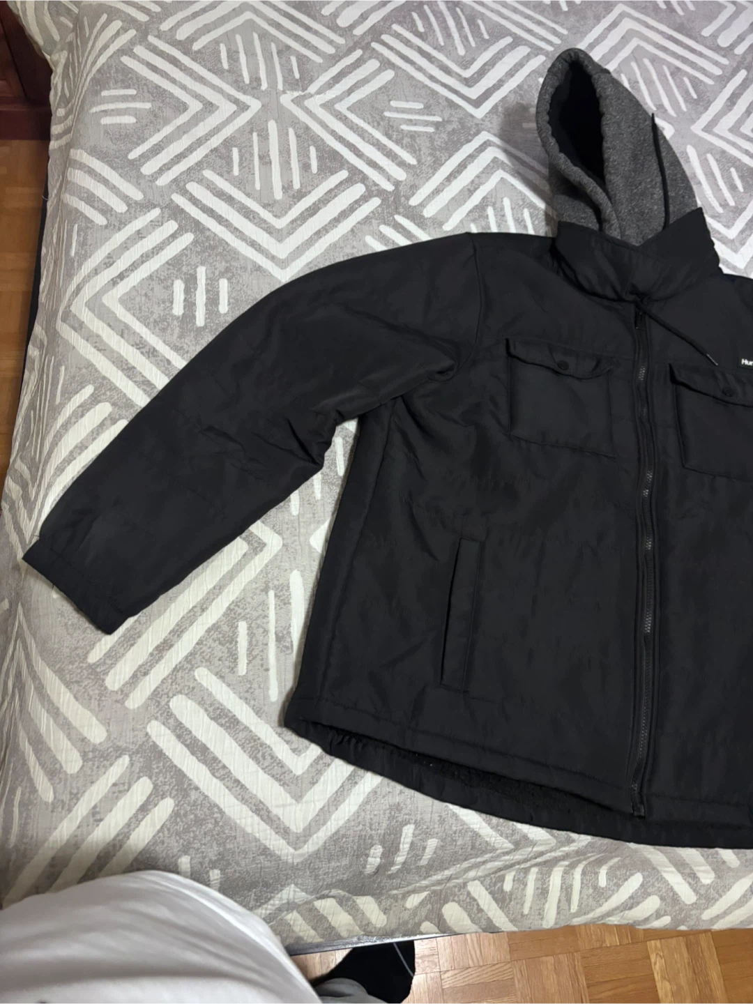 Hurley Men's Black Jacket XL/TG with Hood - photo 2
