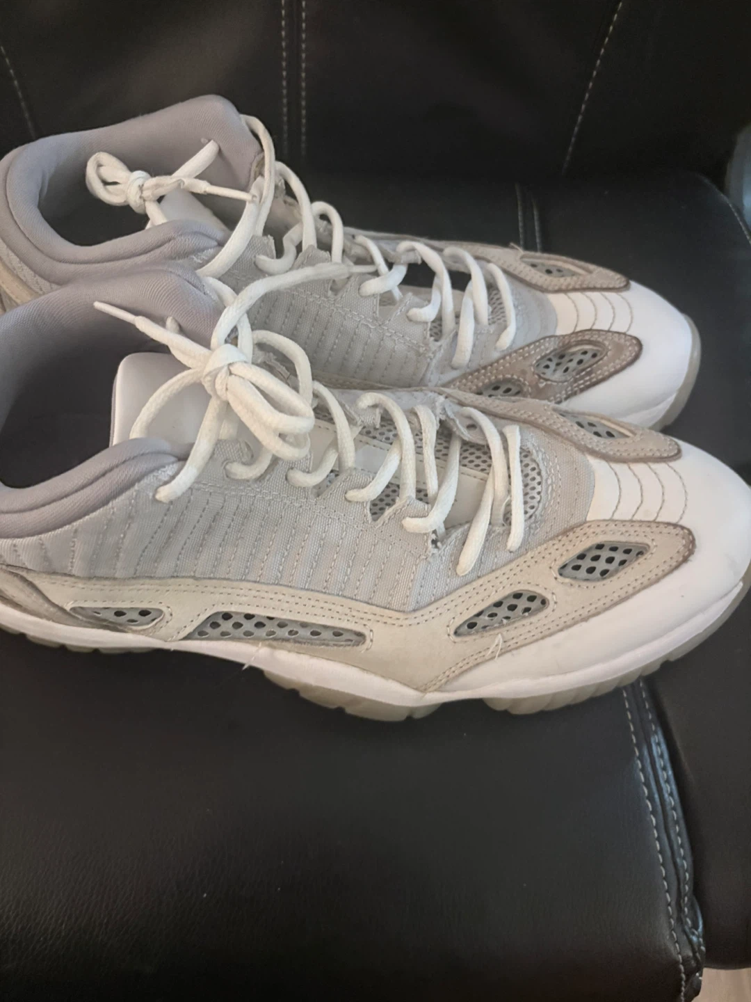 Air Jordan 11 Low Light Smoke Grey Sneakers - photo 2