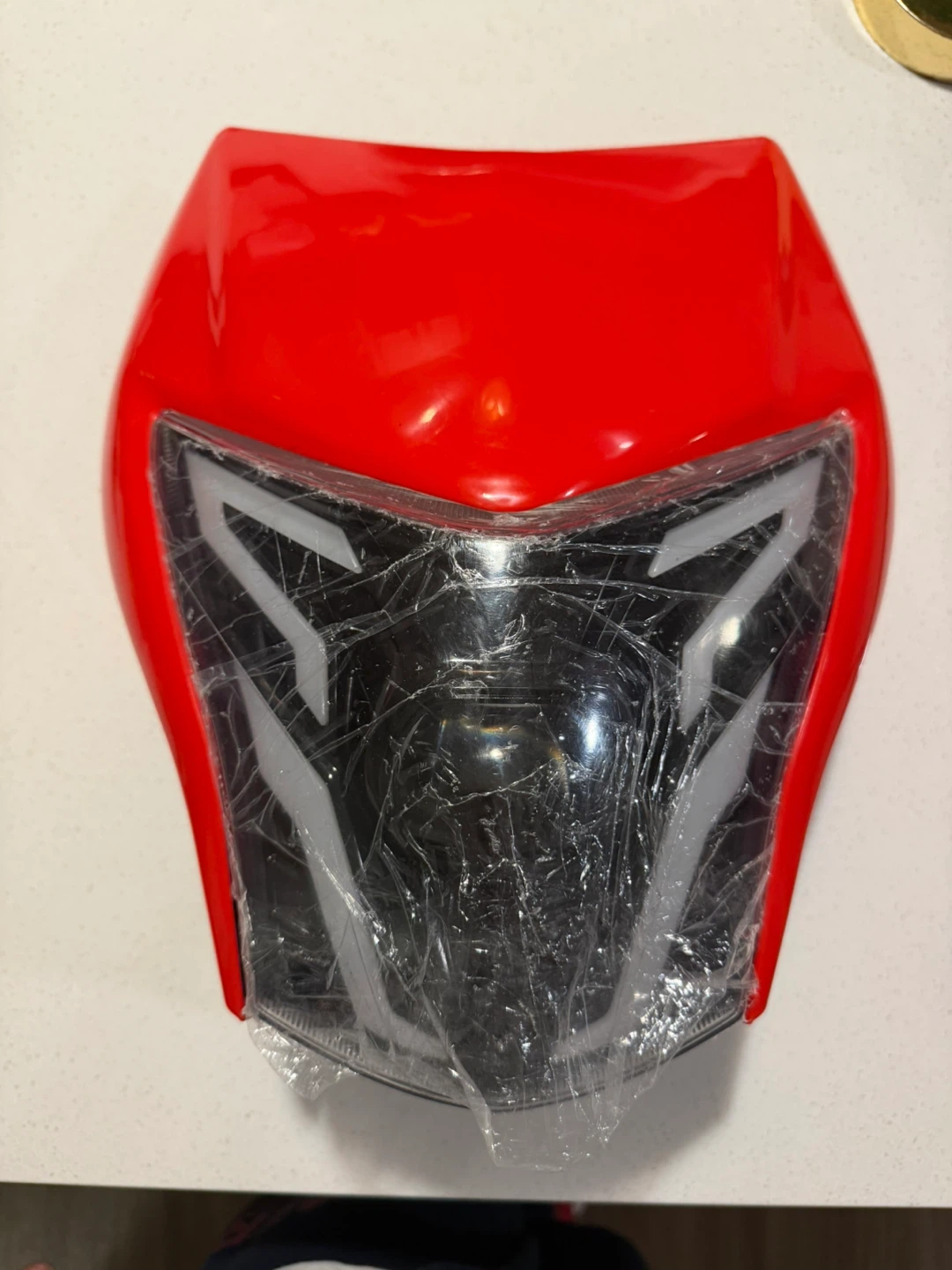 Front Headlight for 250, 4-Pin Dirt Bike Kit for 250cc -Red
