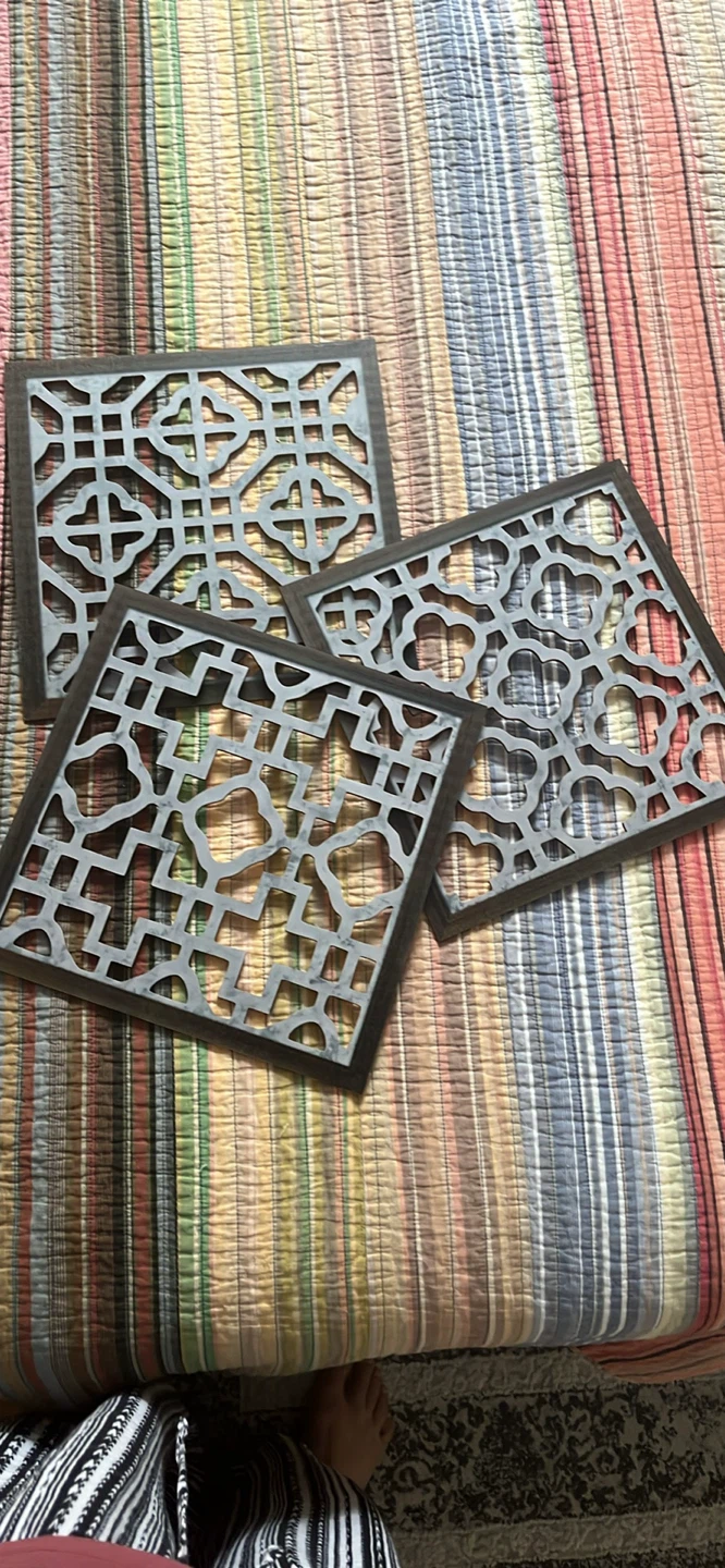 Set of 3 Decorative Wall Panels