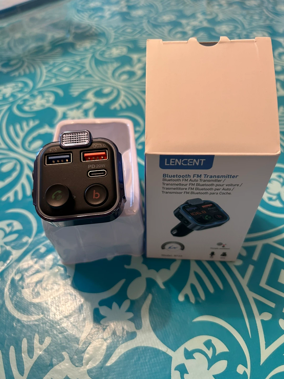 LENCENT Bluetooth FM Transmitter Car Charger