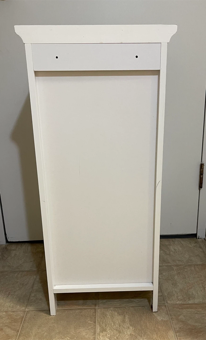 White Storage Cabinet with Drawer and Shelves - photo 4