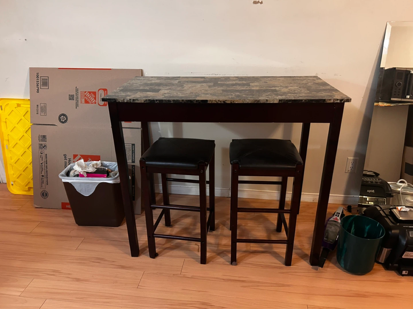 Counter Height Dining Set with 2 Stools - photo 2