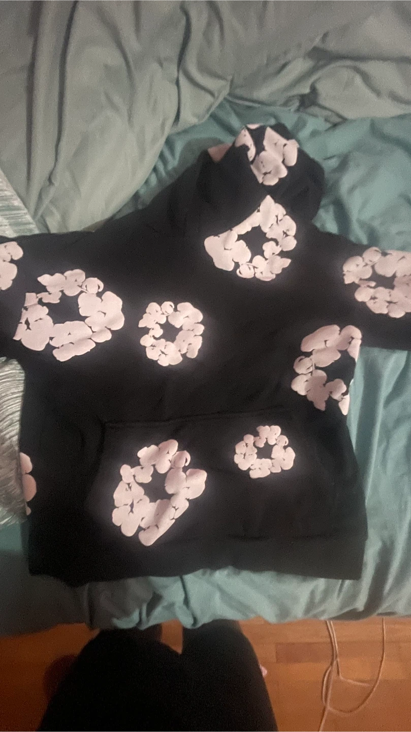Black Hoodie with Cloud Print - photo 5