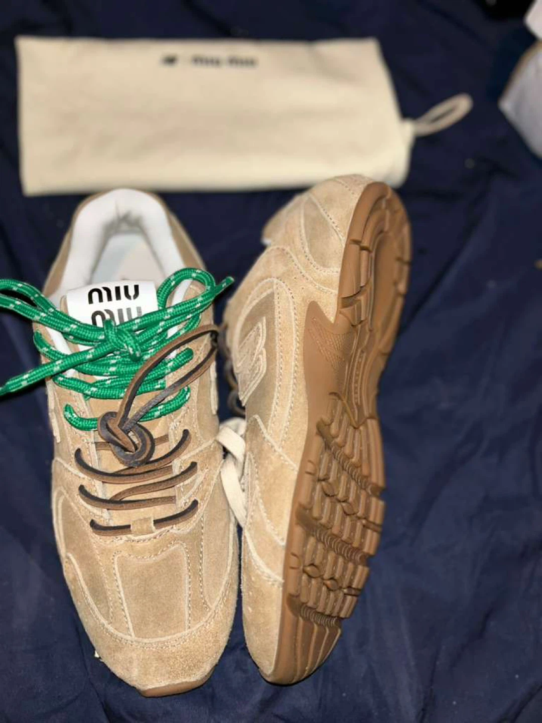 Miu Miu Suede Sneakers