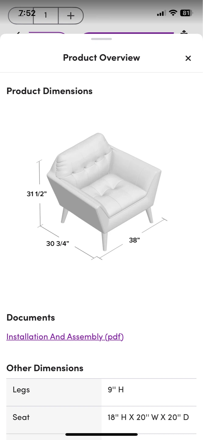 Blue accent comfy chair - photo 2