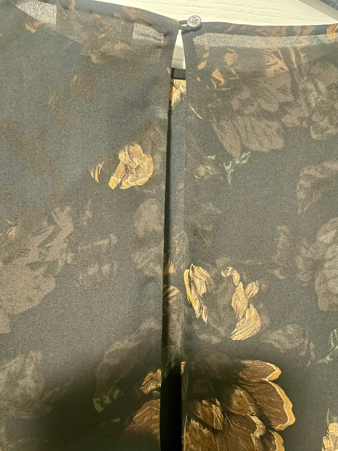 Wilfred Black Floral Silk Blouse - Size M - photo 3