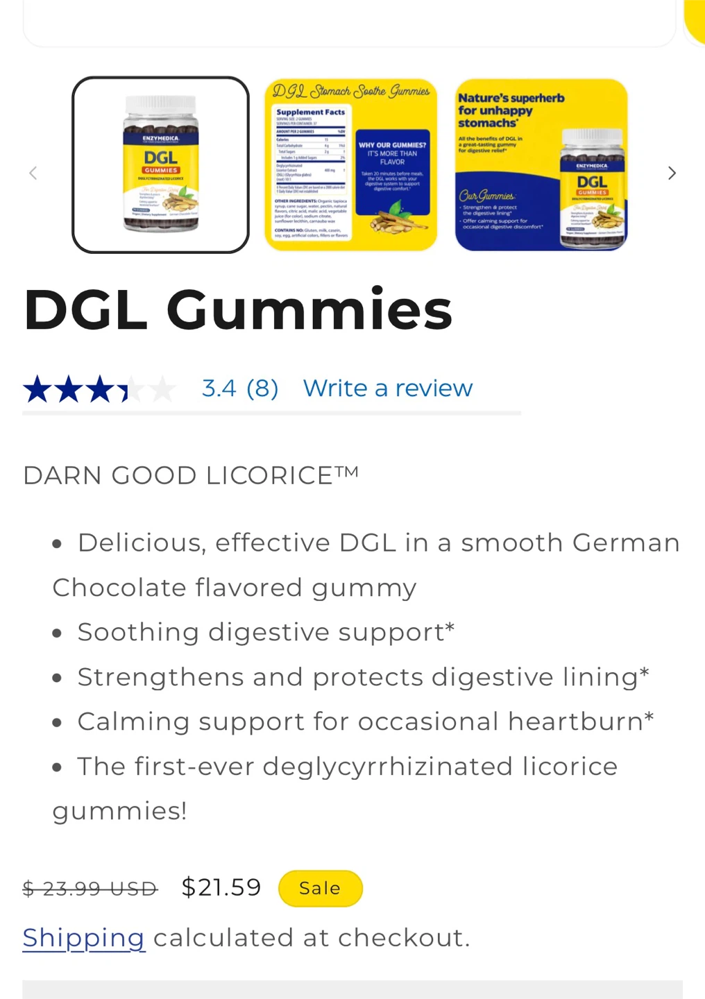 Enzymedica DGL Stomach Soothe Gummies - photo 2