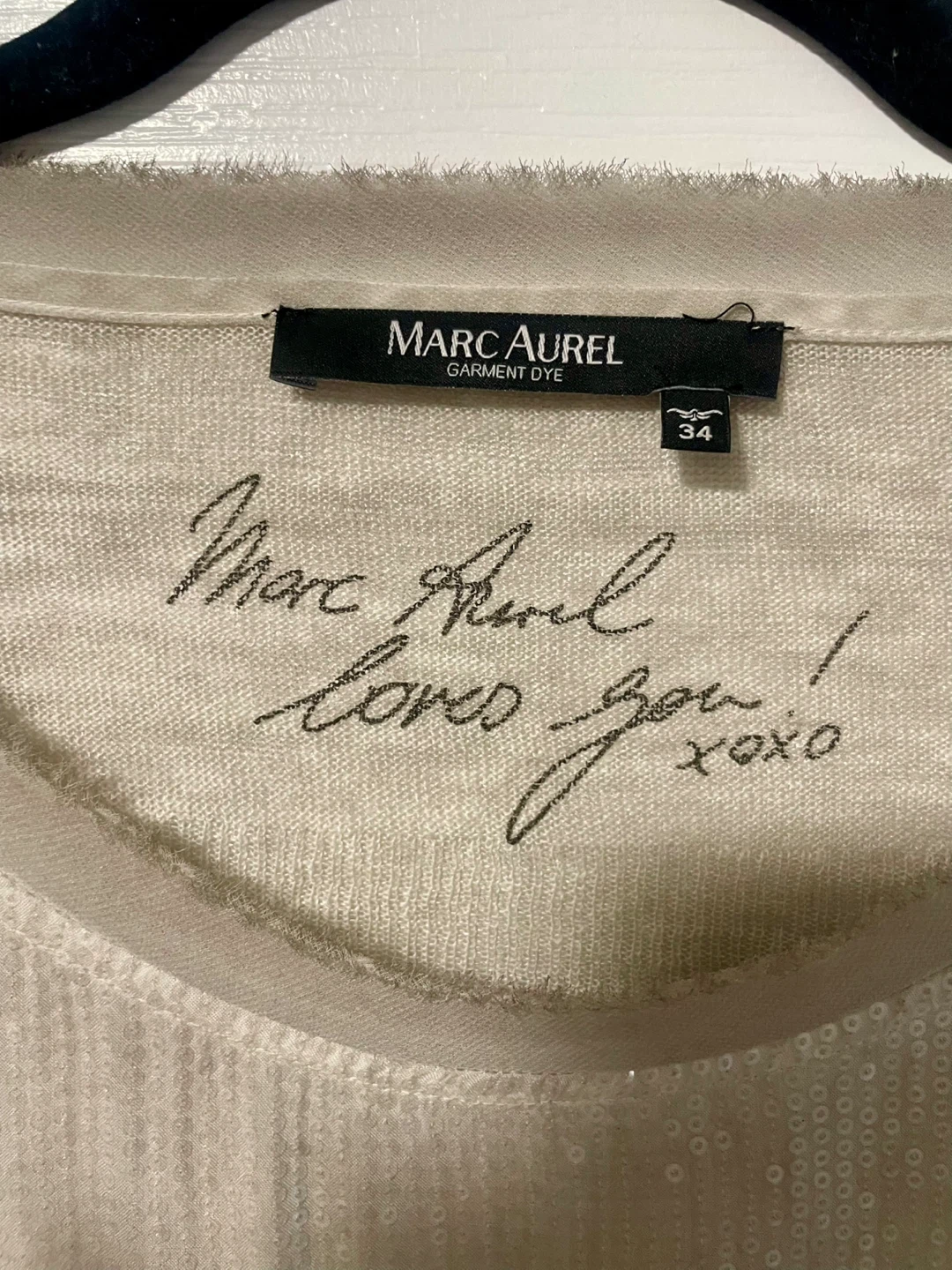 Marc Aurel Sequin Top - Beige - photo 4