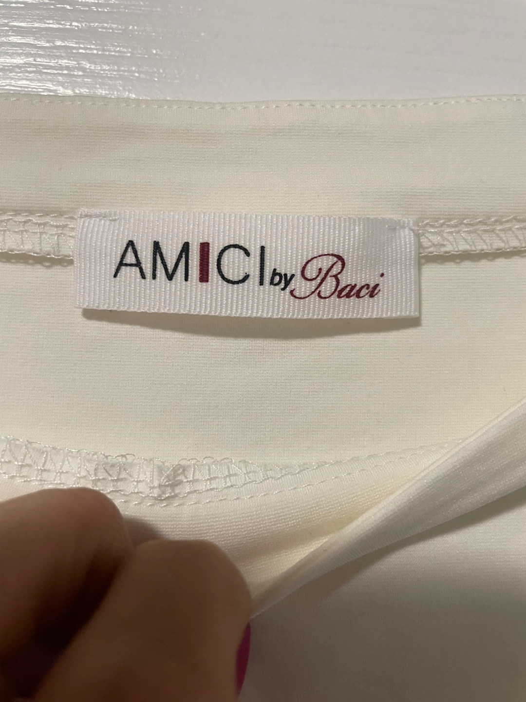 AMICI by Baci Off-White Top Medium - photo 3