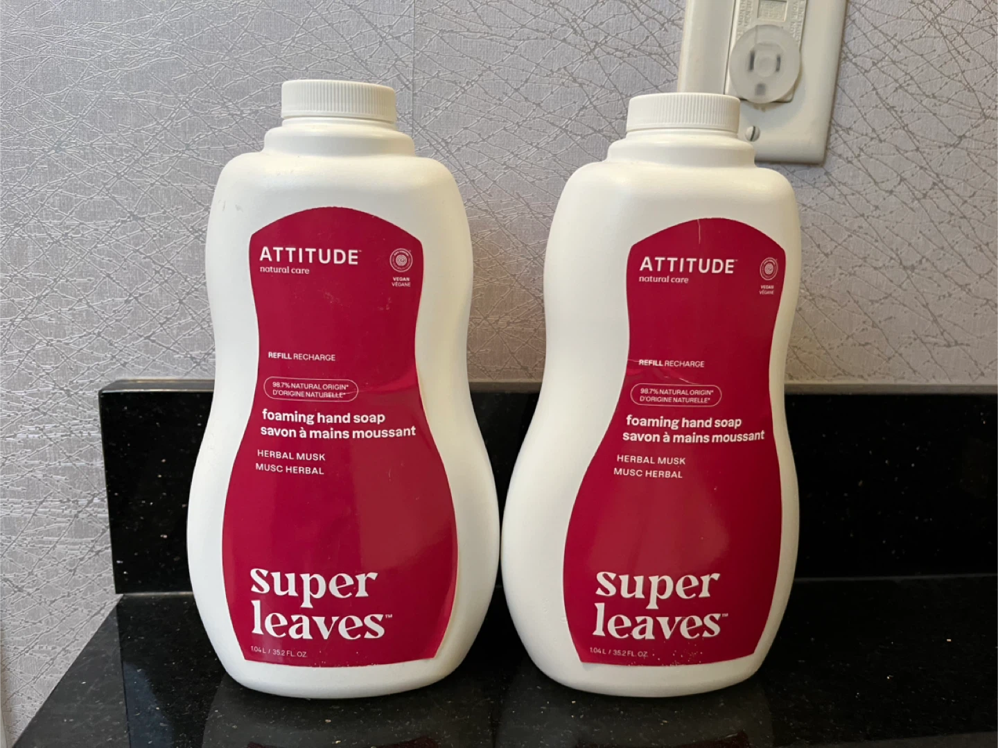 ATTITUDE Foaming Hand Soap Refill - Herbal Musk (2 x 1000ml)