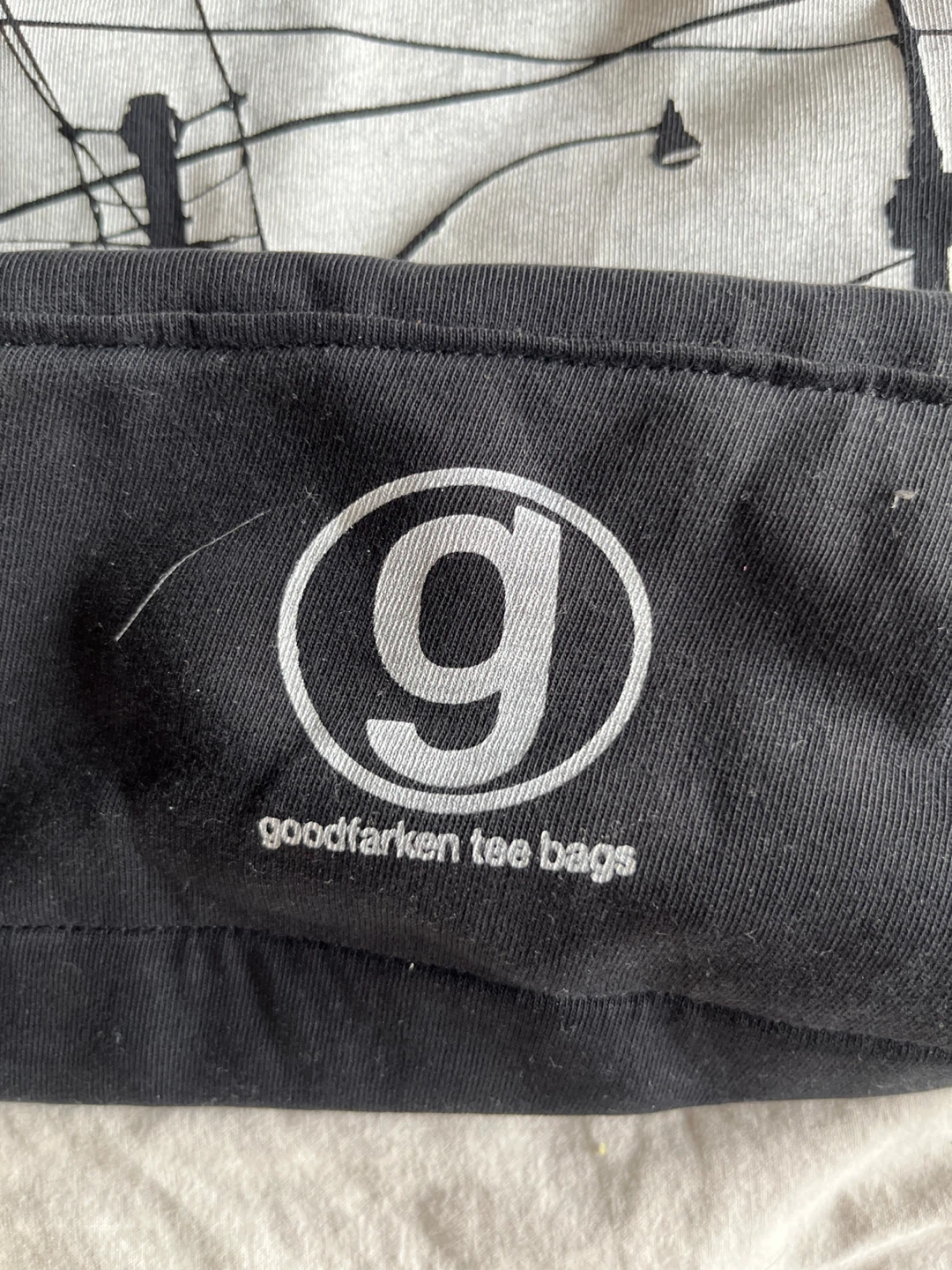 Goodfarken Tee Bags Black Canvas Messenger Bag - photo 2