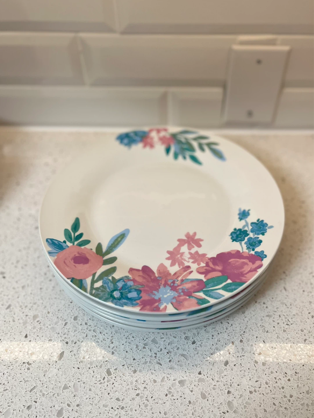 Set of 6 Floral Dinner Plates