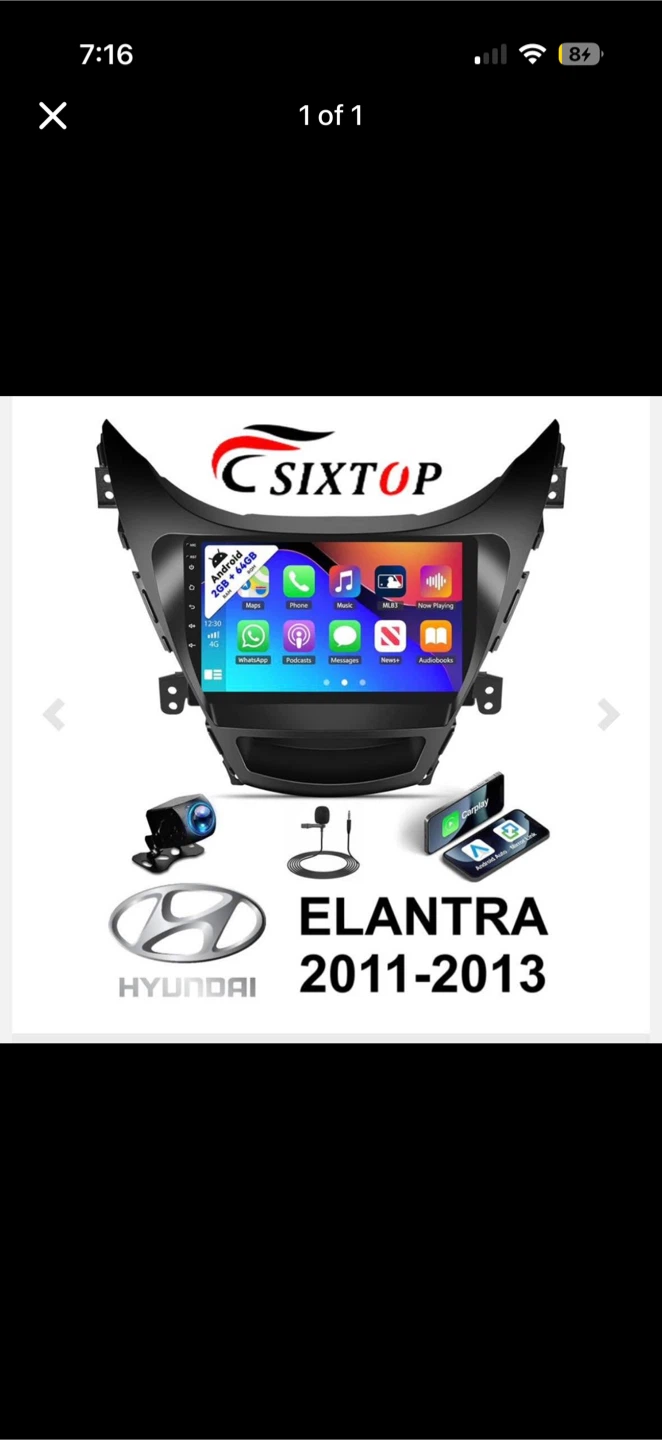 SIXTOP 9 Inch Car Stereo for Hyundai Elantra 2011-2013