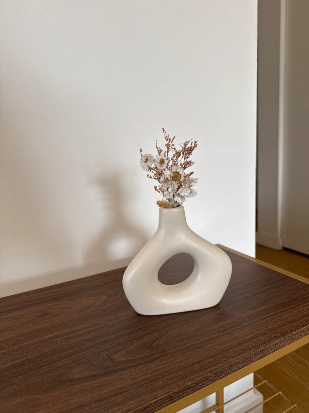 White Ceramic Abstract Vase