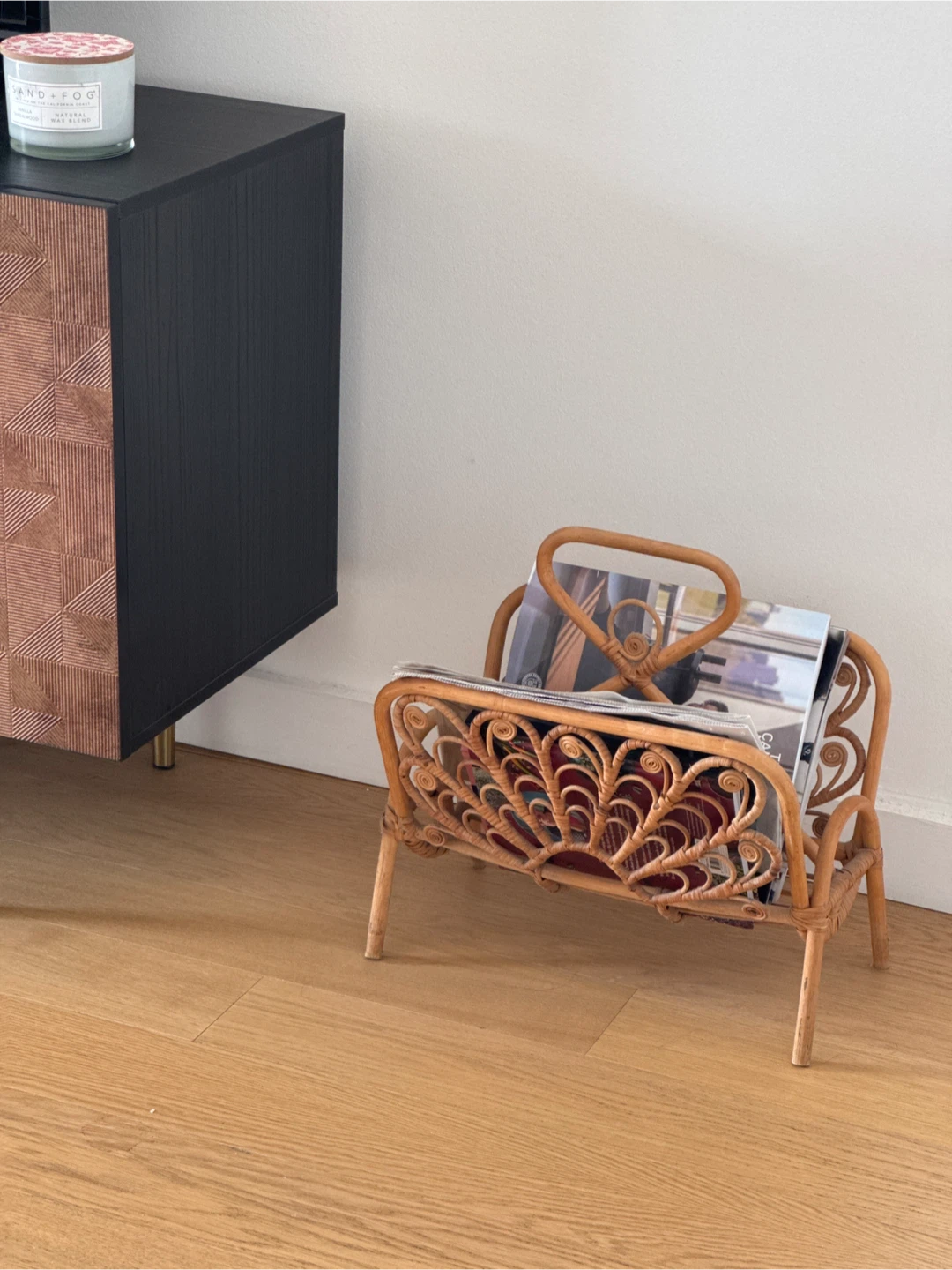 Rattan Magazine Holder