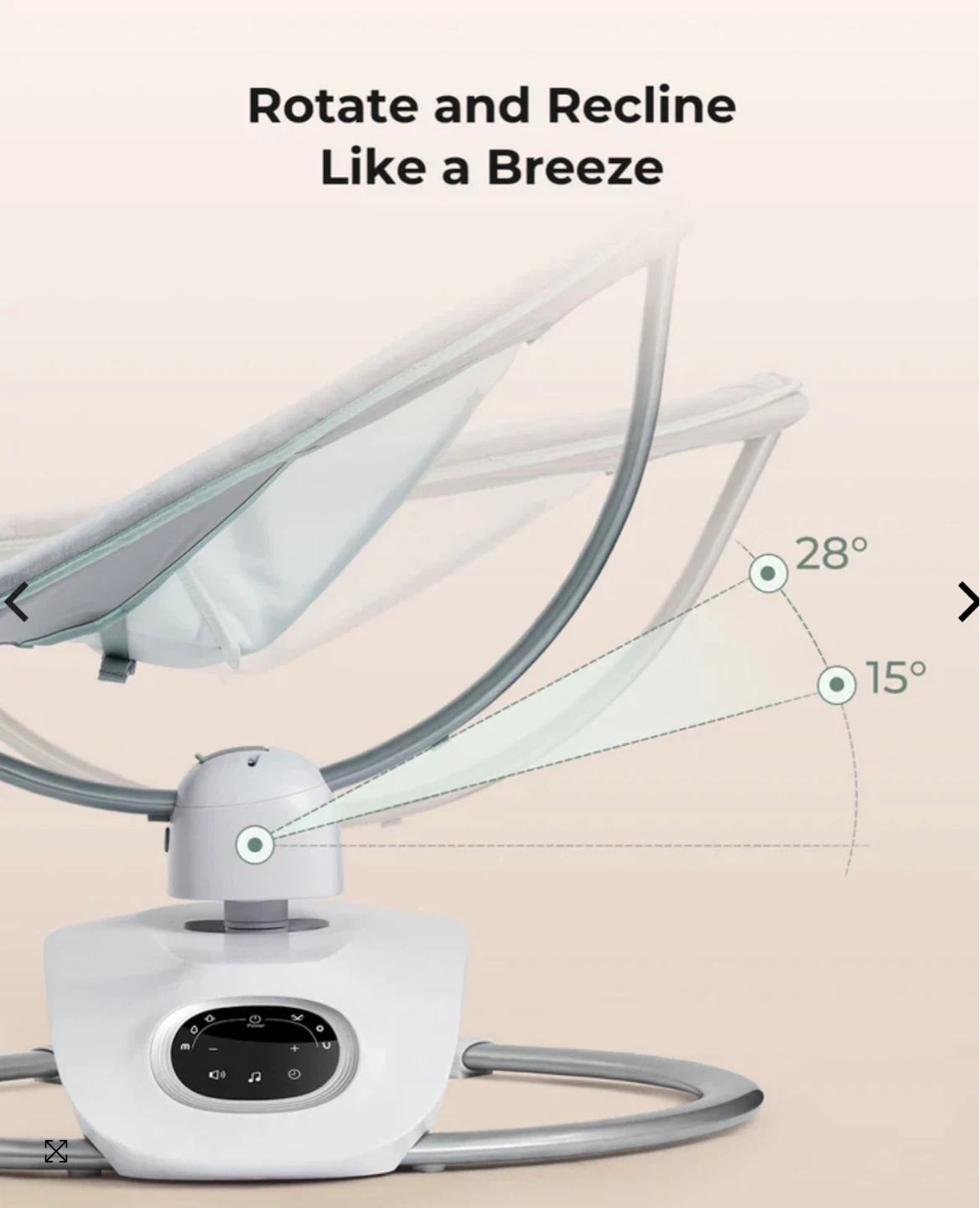 Momcozy Baby Swing 6 motions 4 speeds 8 soothing sounds! 🫶🍼👶🩶 - photo 5