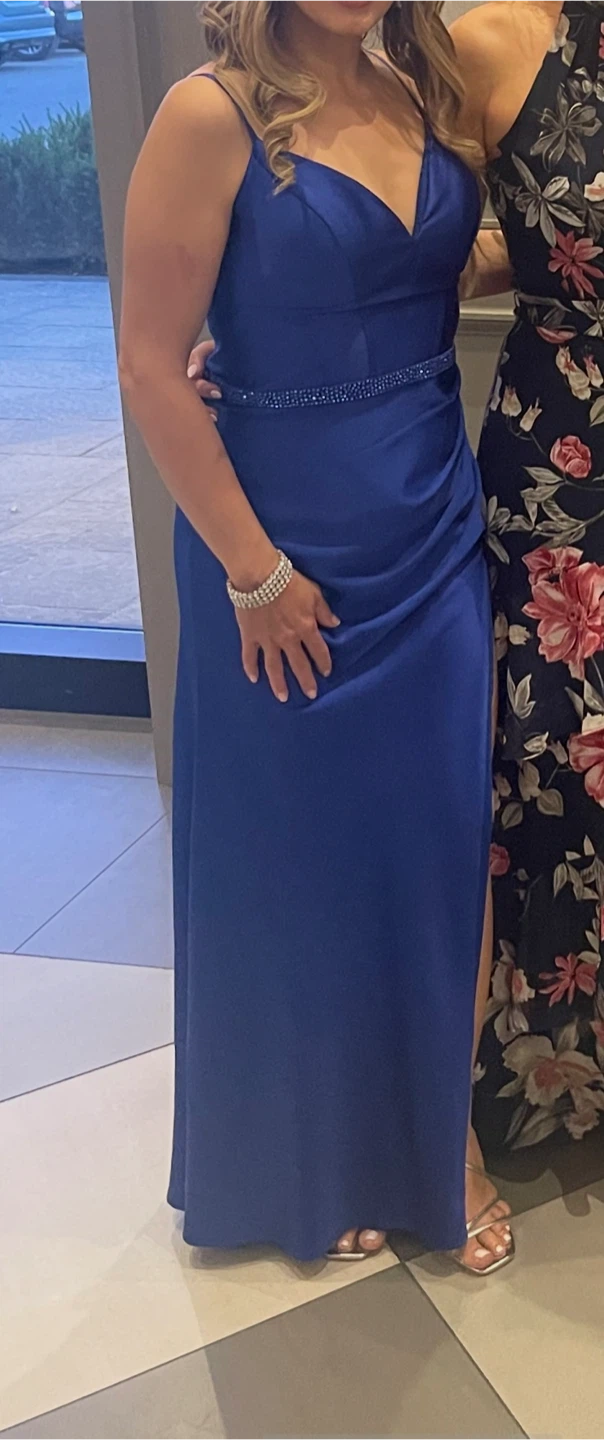 PROM! Royal Blue Beaded Formal Gown - photo 2