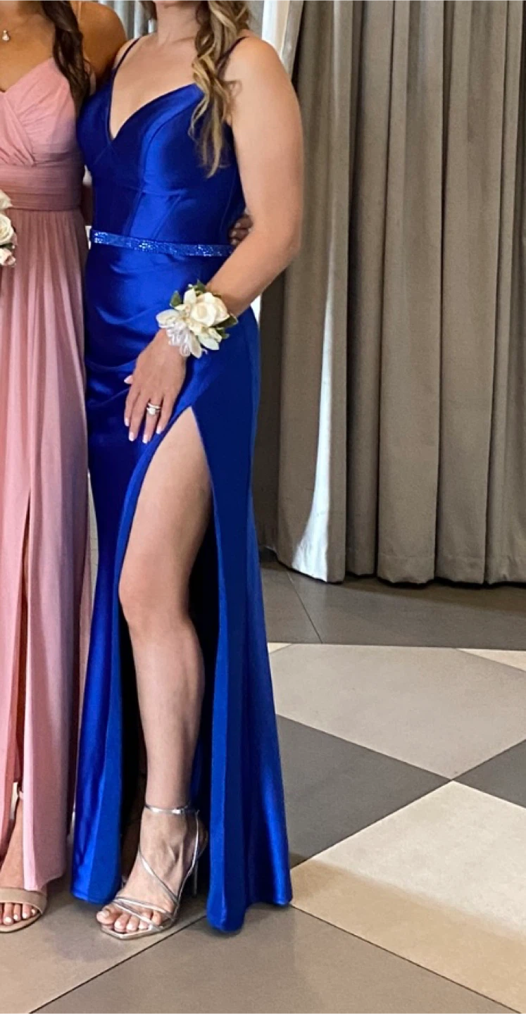PROM! Royal Blue Beaded Formal Gown - photo 3