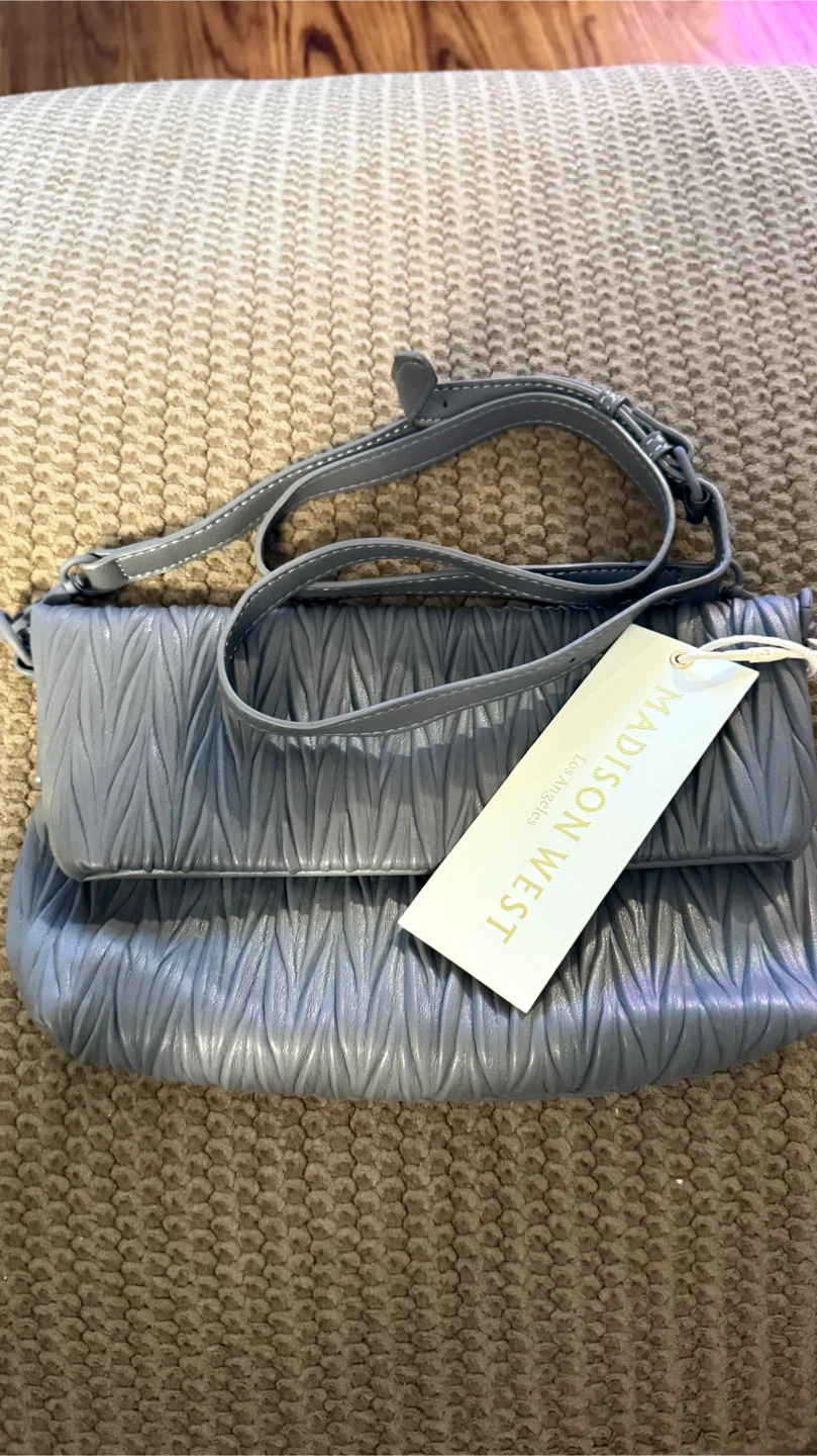 Madison West Ruched Clutch Handbag