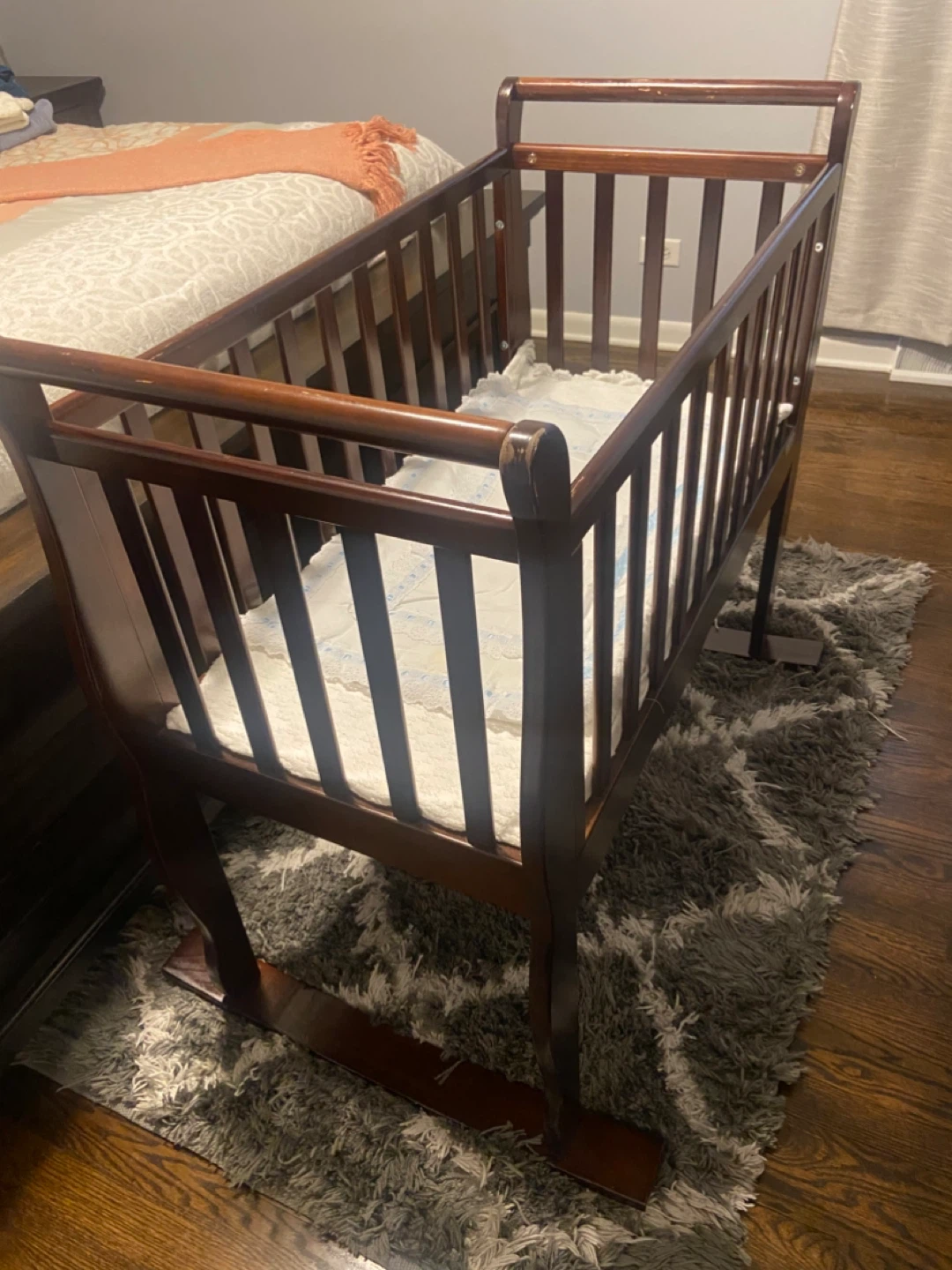 Wooden Baby Cradle - photo 3