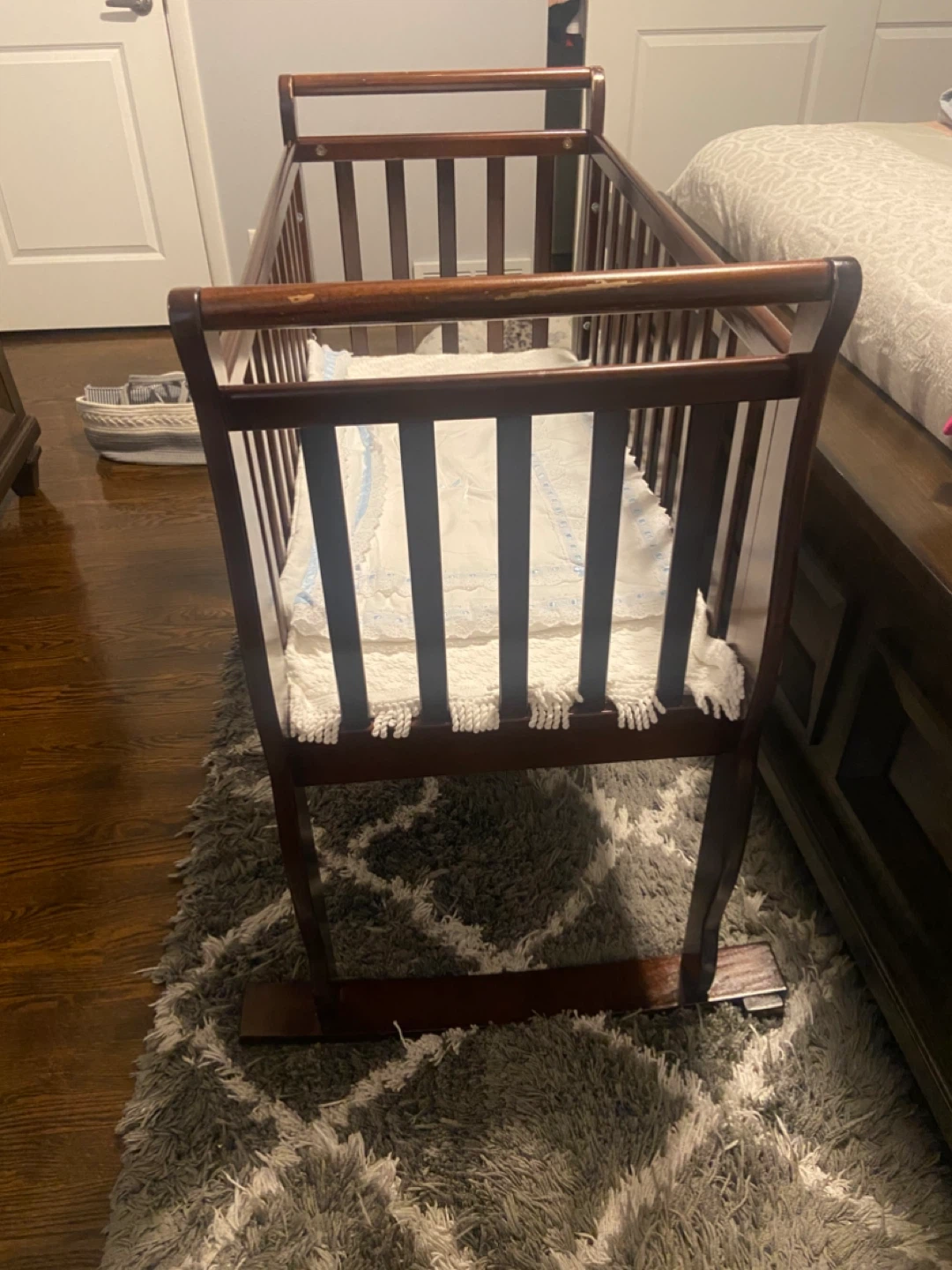 Wooden Baby Cradle - photo 2