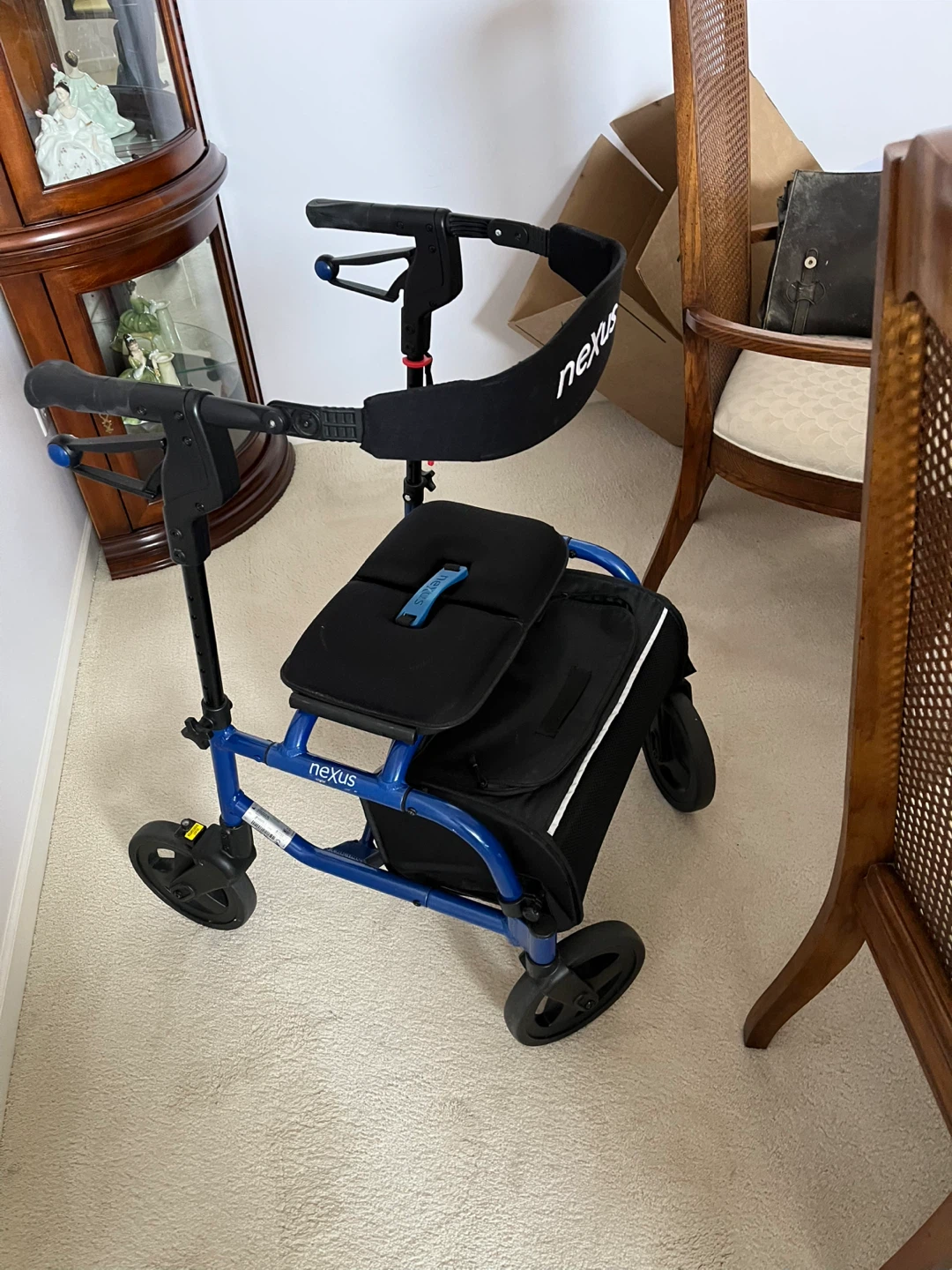 EUC - Nexus 3-Wheel Walker with Seat and Bag