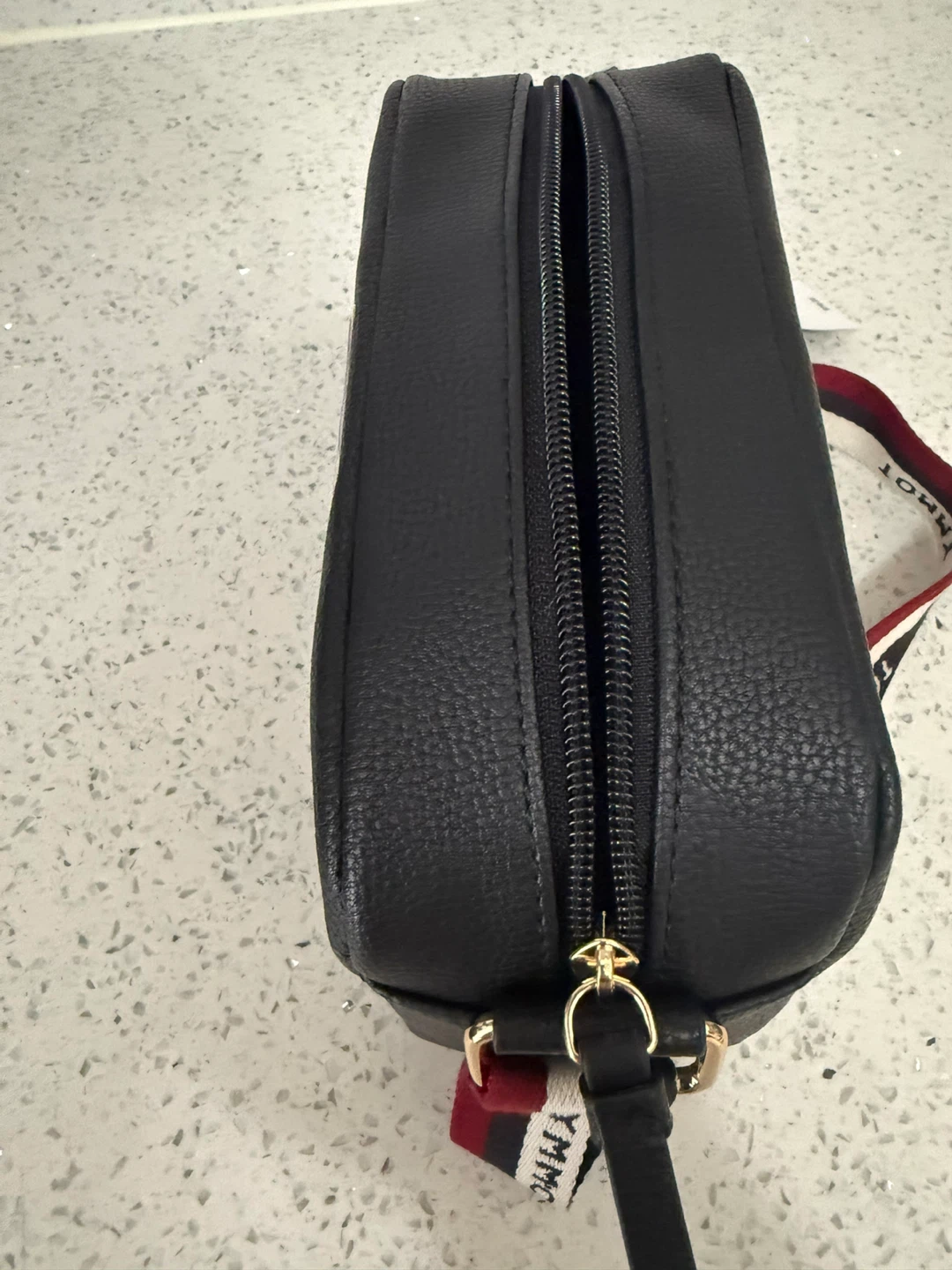Tommy Hilfiger Black Crossbody Bag with Logo Strap - photo 3