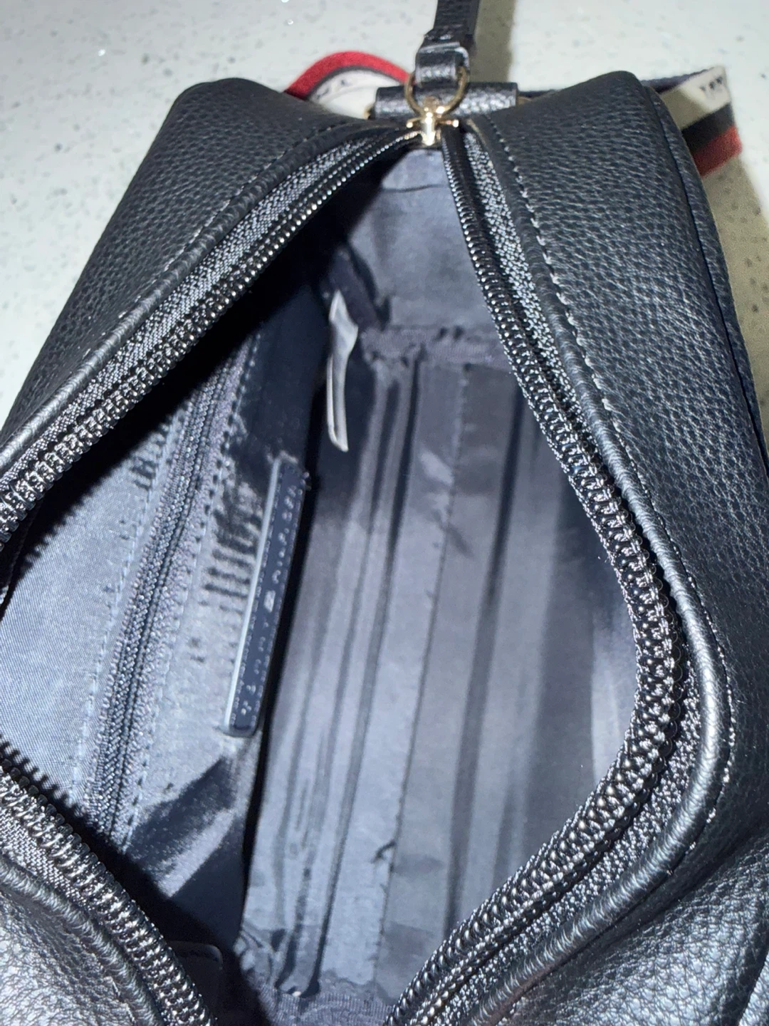 Tommy Hilfiger Black Crossbody Bag with Logo Strap - photo 4