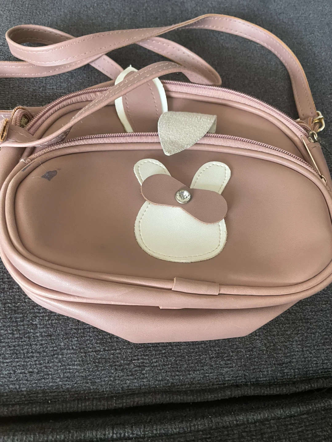 Pink Bunny Crossbody Bag
