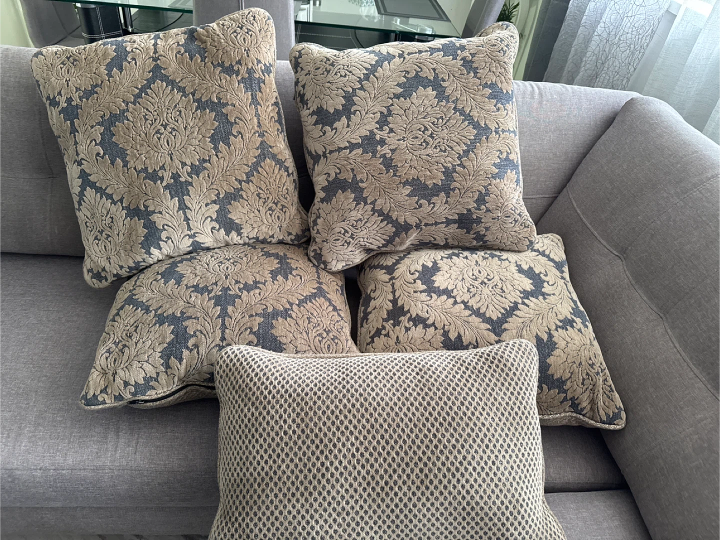 Set of 5 Decorative Throw Pillows
