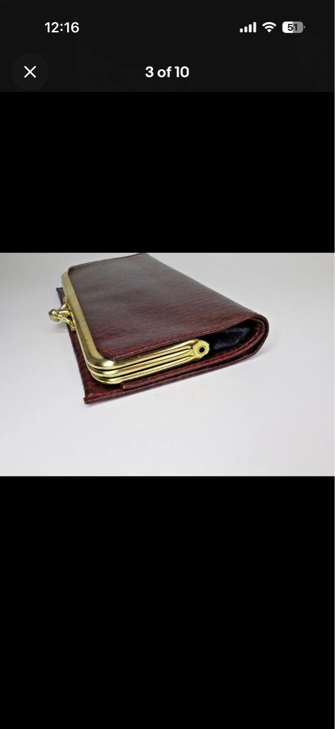 Vintage Winfield Classic Genuine Leather Burgundy Wallet - photo 2