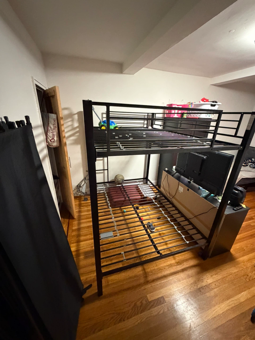 Black Metal full Bunk Bed Frame - photo 2