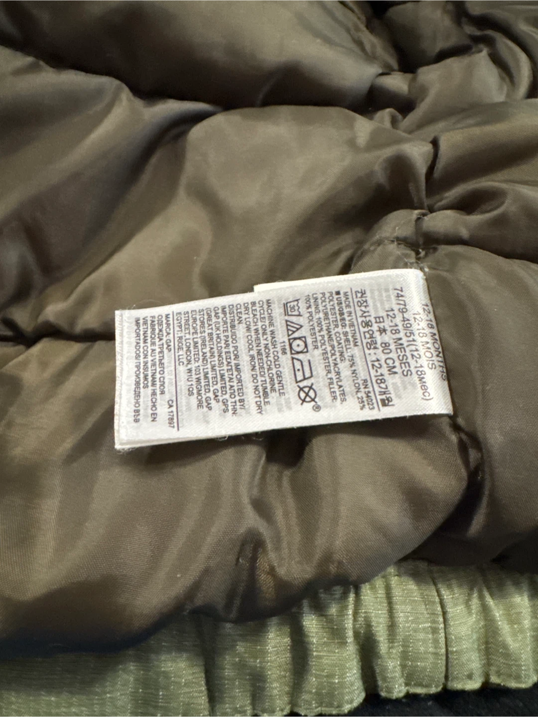 Baby Gap Winter Jacket - 12-18 Months - photo 5