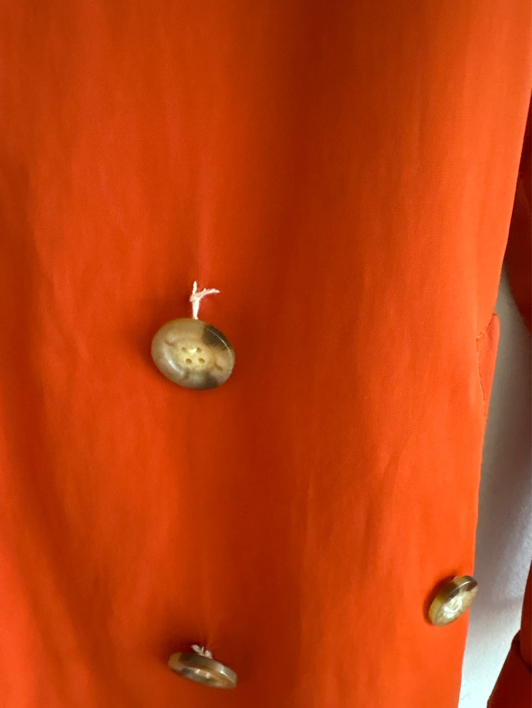 Michael Kors Orange Trench Coat Size S - photo 3