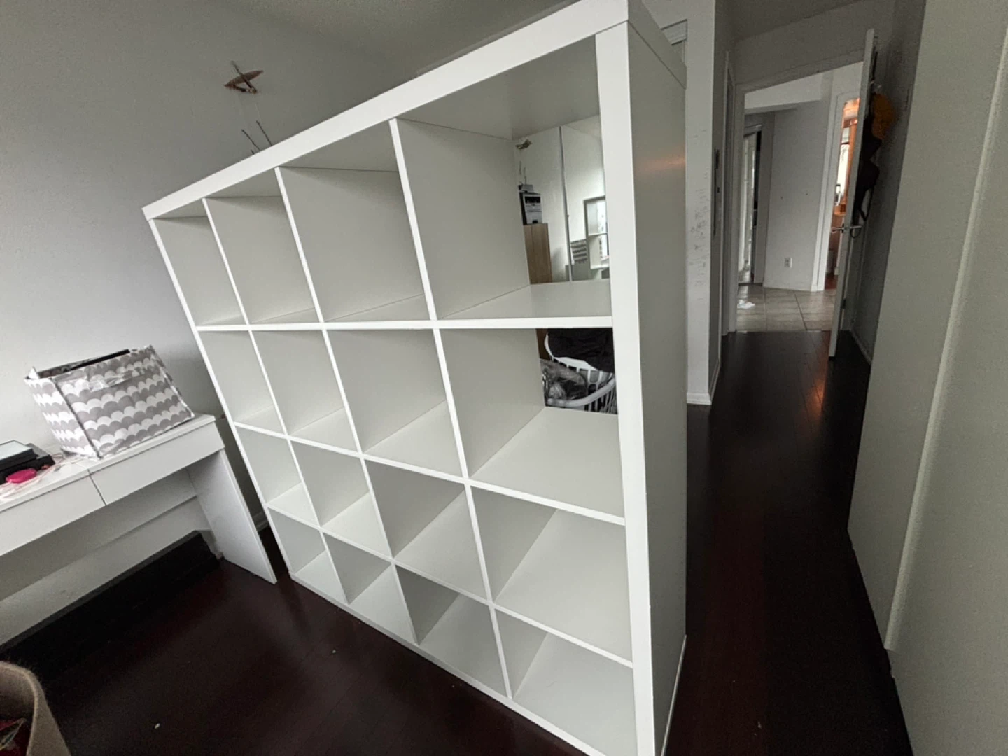 White 4x4 Cube Storage Unit - photo 2
