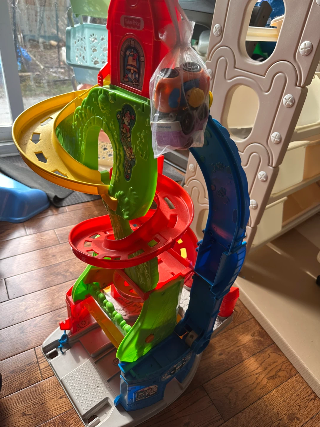 Fisher-Price Little People Race Car Track Set with Vehicles