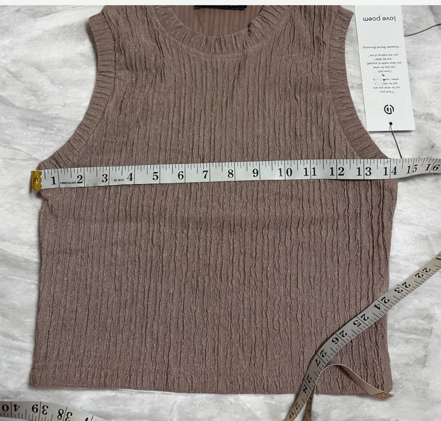 Love Poem Ribbed Knit Sleeveless Top & Wide Leg Pants Set - photo 5
