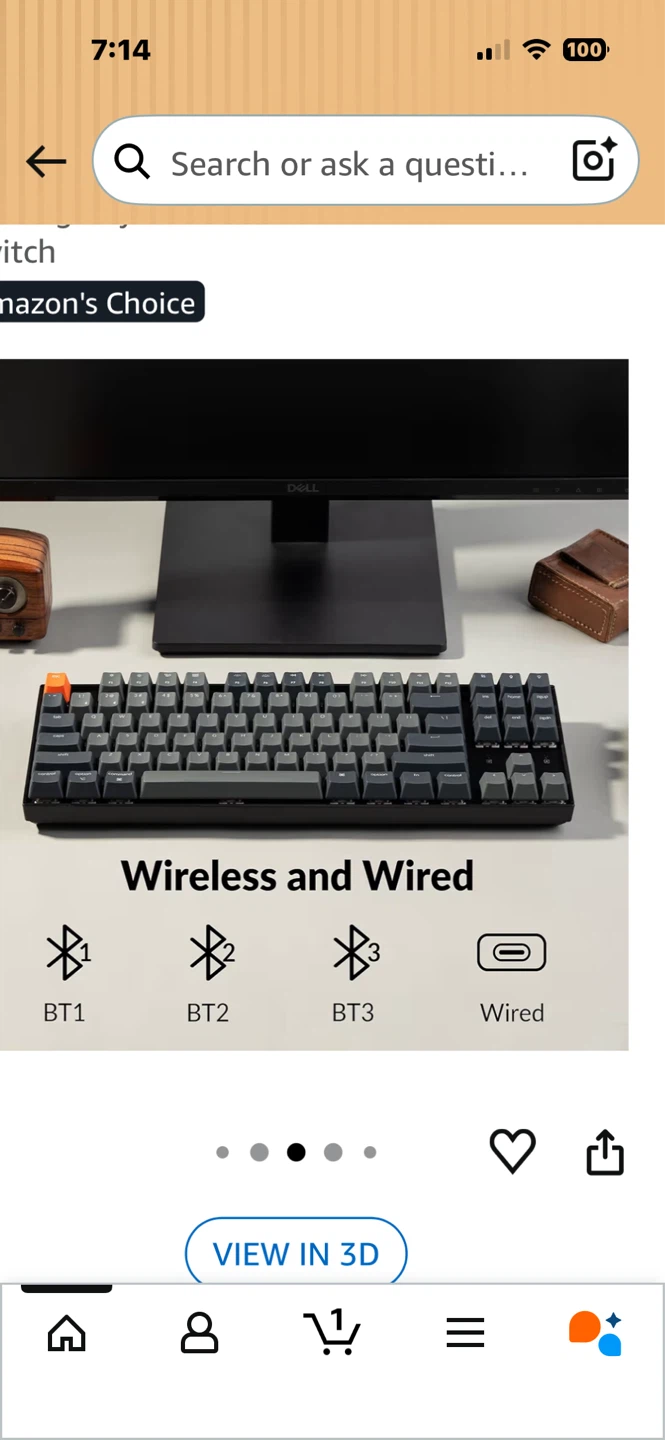 Keychron K8 Tenkeyless Wireless Mechanical Keyboard - photo 3