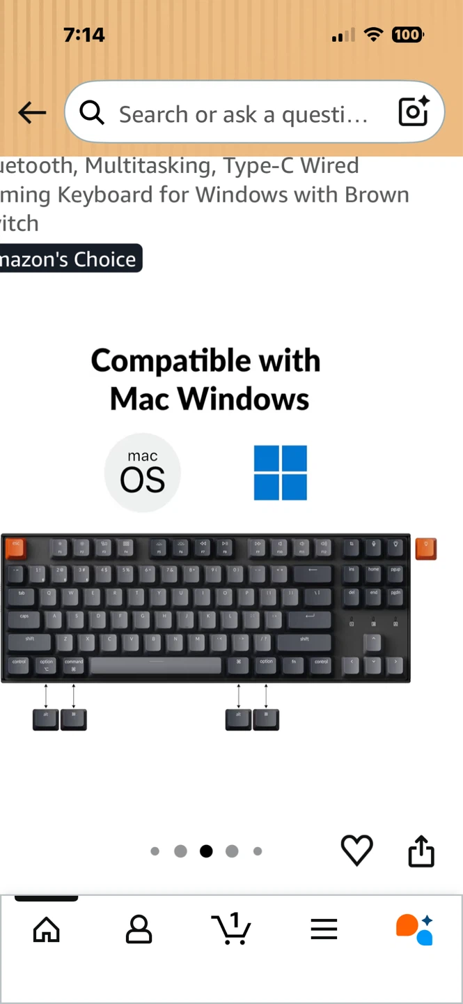 Keychron K8 Tenkeyless Wireless Mechanical Keyboard - photo 4