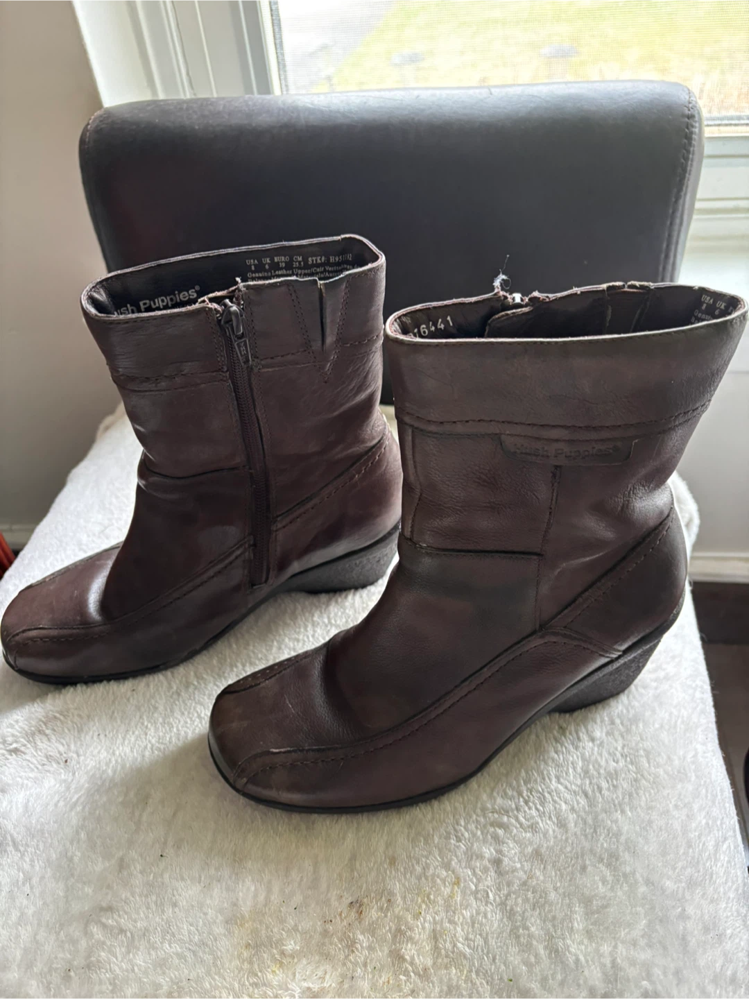 Hush Puppies Women's Brown Leather Ankle Boots - photo 2