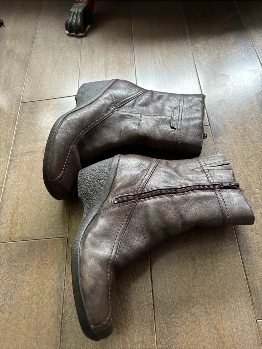 Hush Puppies Women's Brown Leather Ankle Boots - photo 4