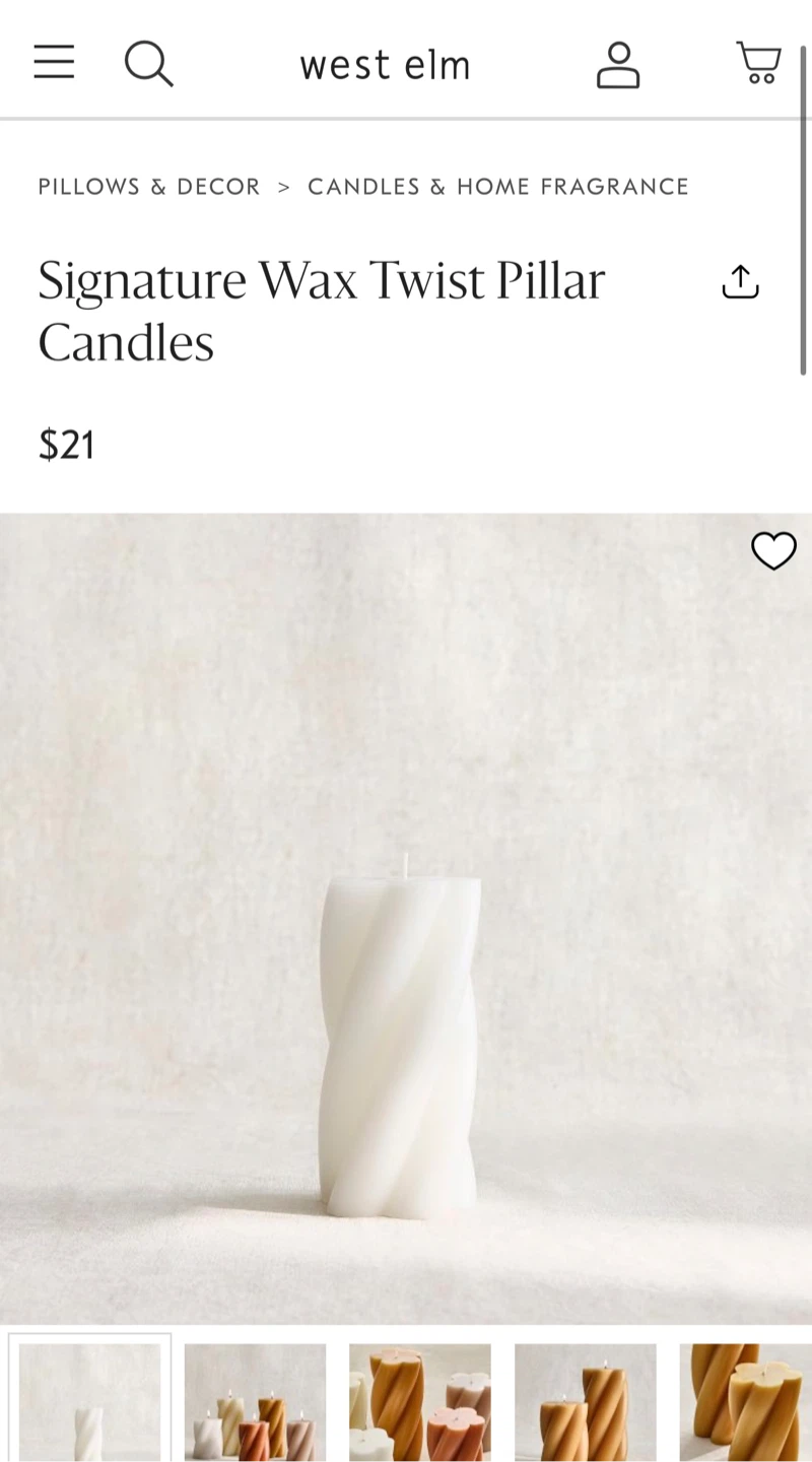 West Elm Kuba Glass & Metal Cloche & Candle - photo 4